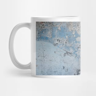 Wall distressed. Old blue wall texture background. Wall texture Mug